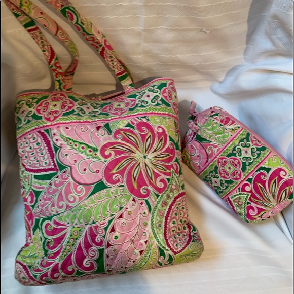 Vera Bradley Shoulder Bag and Make-up Clutch Combination - Picture 2 of 2
